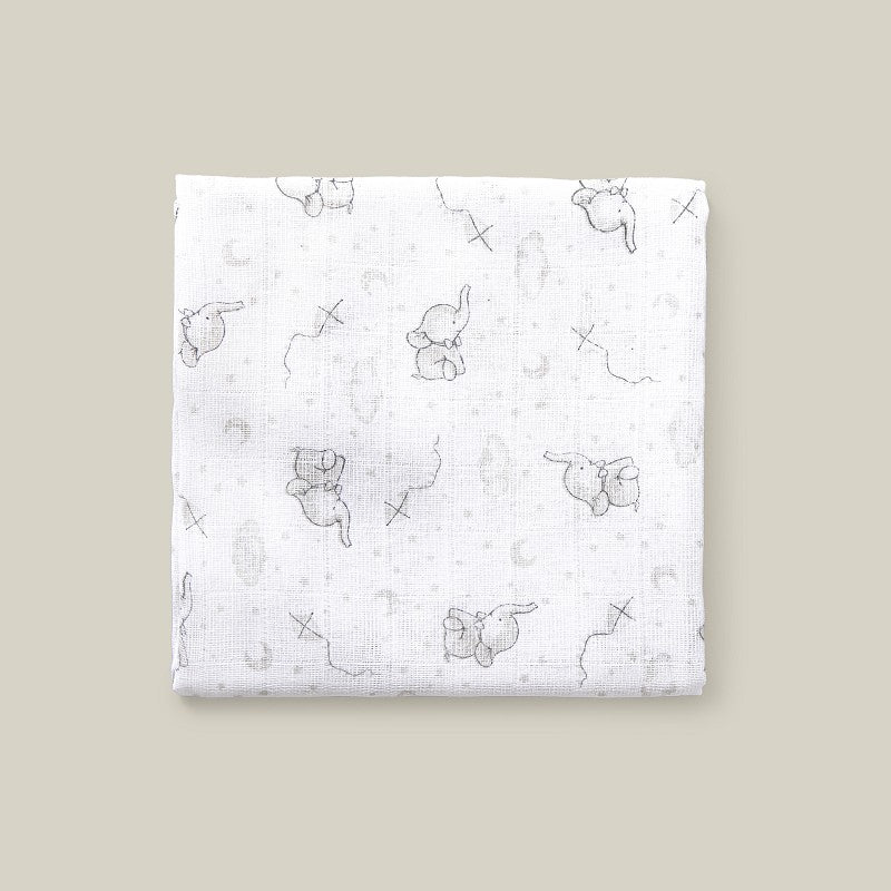 Gasas Elefante Algodón 3 piezas Interbaby 80x80