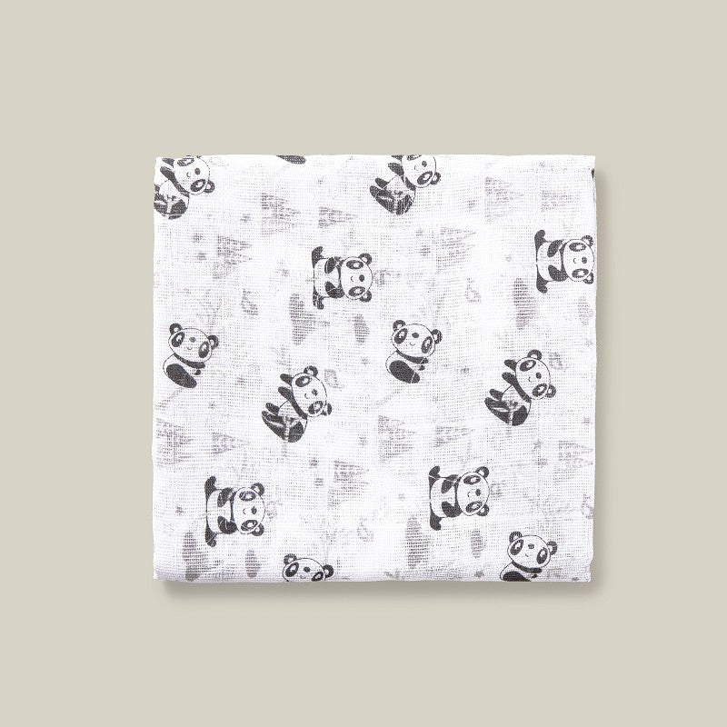 Pacote de gaze de algodão Interbaby Panda com 3