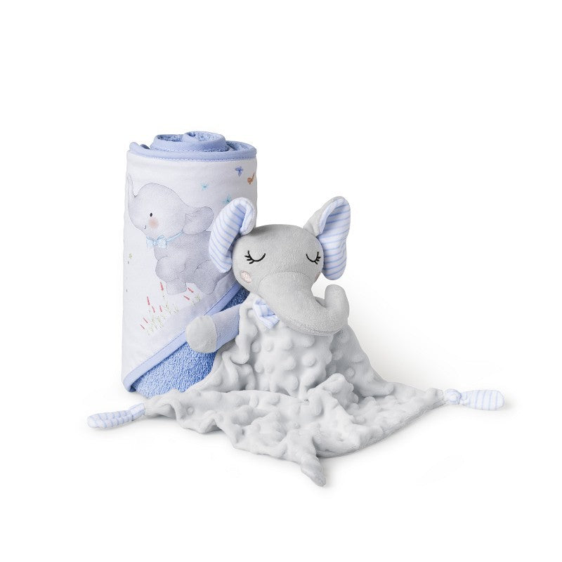 Set Capa de Baño Elefante + Doudou de Interbaby