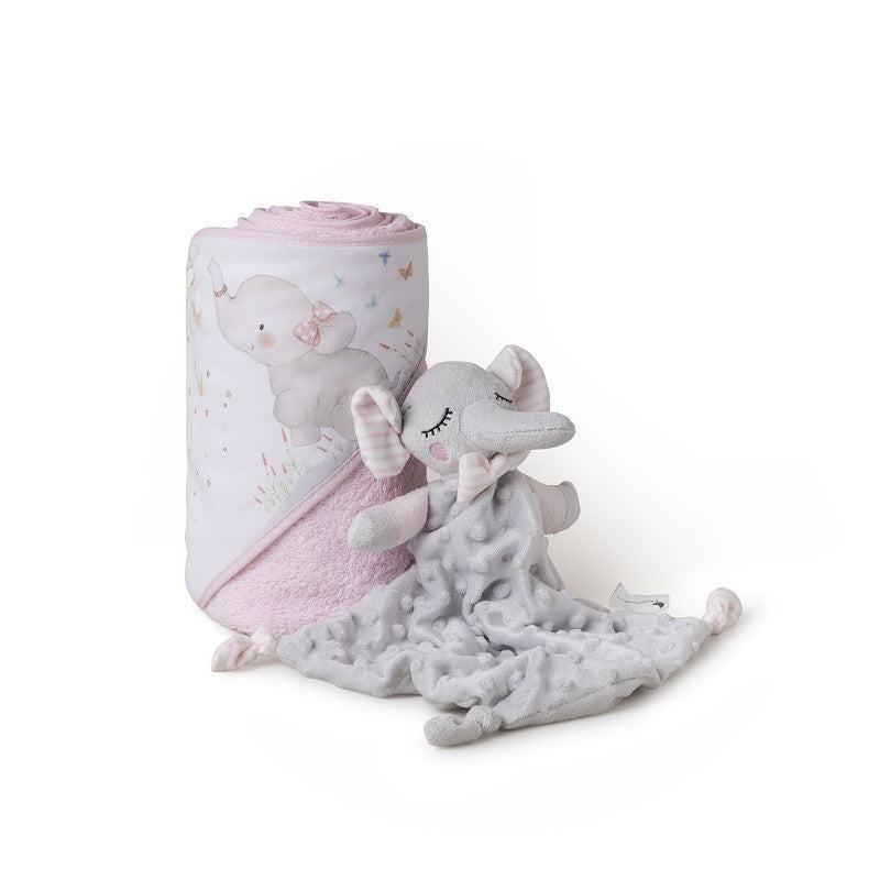 Set Capa de Baño Elefante + Doudou de Interbaby