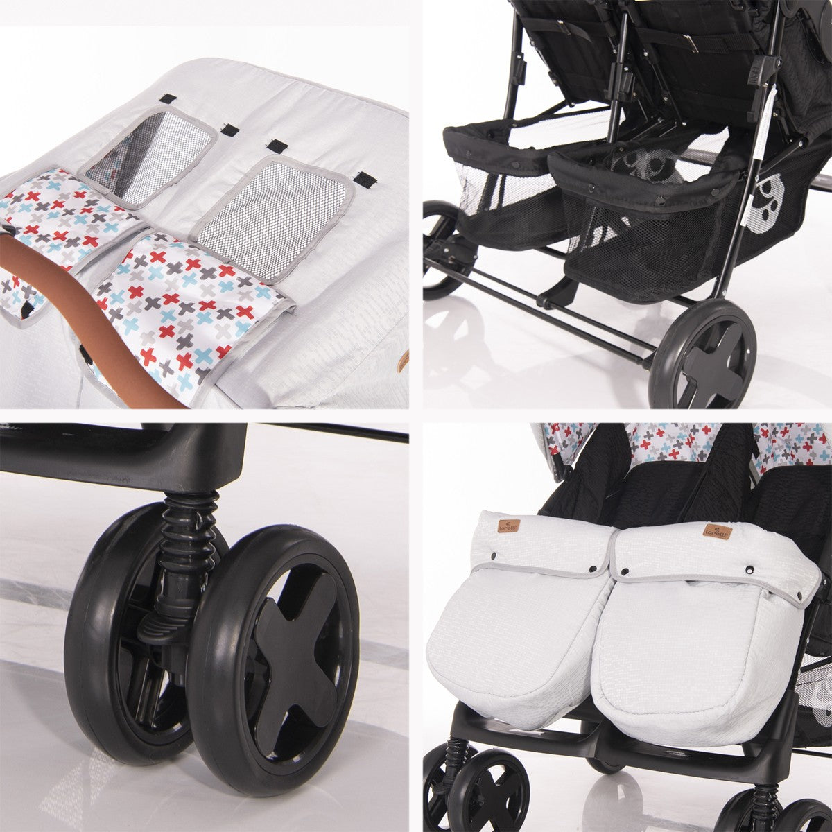Silla de paseo gemelar Twin de Lorelli