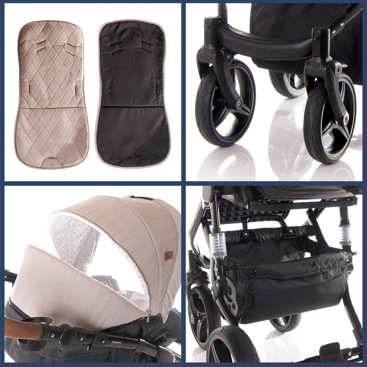 Carrinho de passeio Rimini de 2 peças