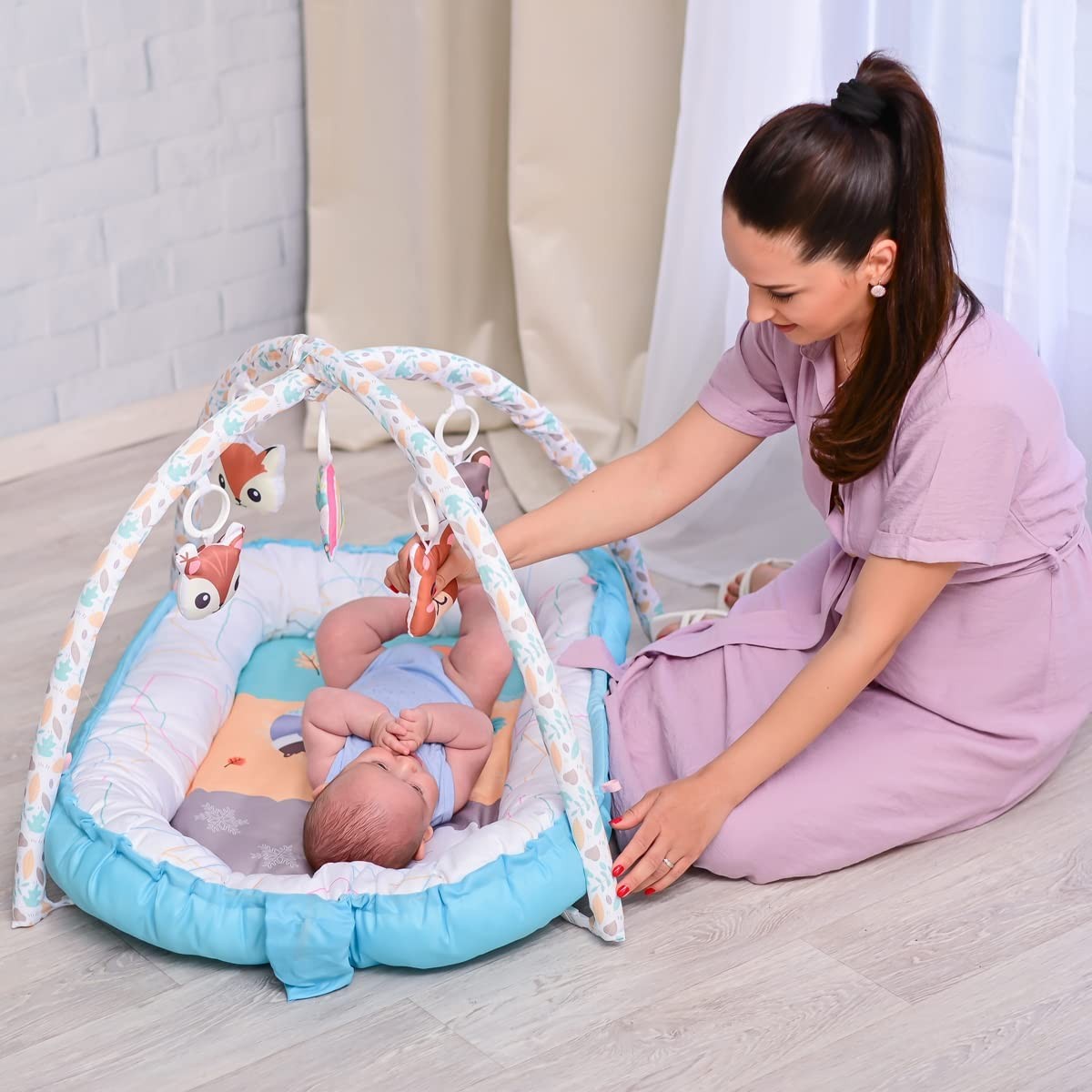 Cobertor de atividades 2 em 1 Lorelli Baby Nest