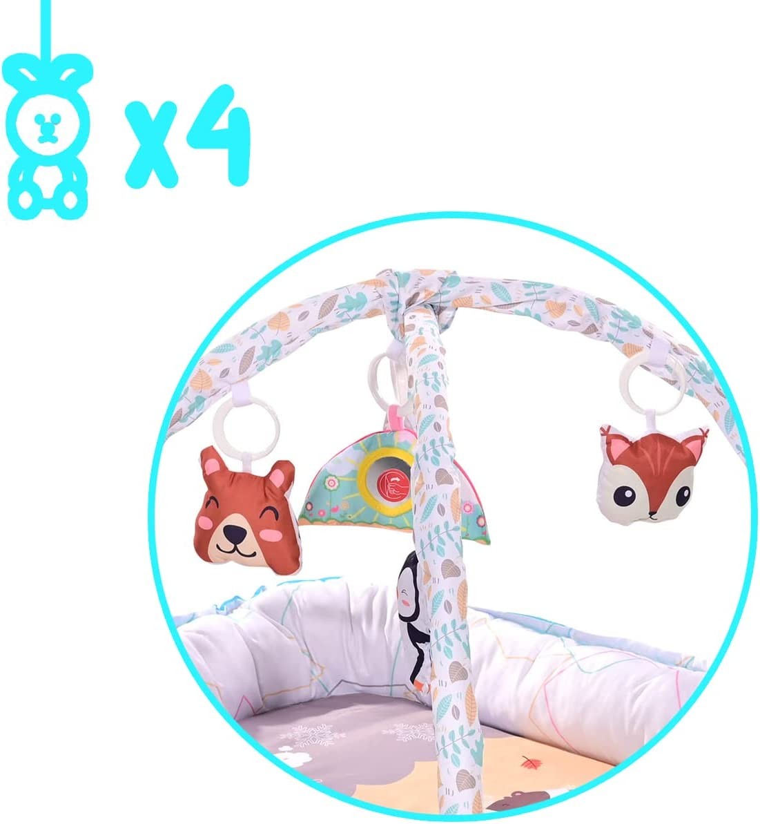Cobertor de atividades 2 em 1 Lorelli Baby Nest