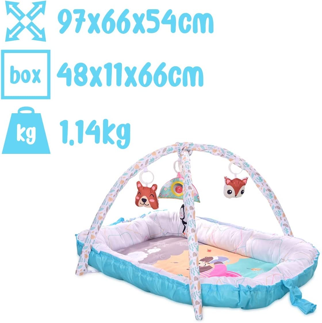 Cobertor de atividades 2 em 1 Lorelli Baby Nest