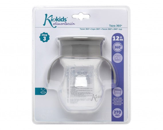 Taza Aprendizaje Step 3 Con Asas 270ml de Kiokids