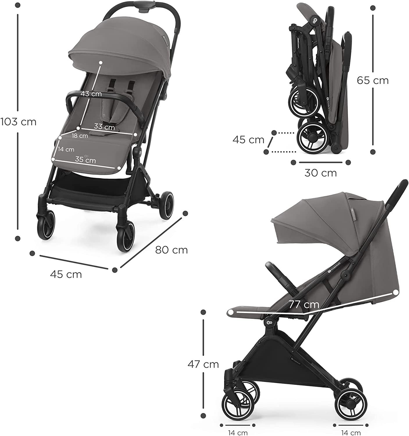 Silla de paseo INDY 2 de Kinderkraft