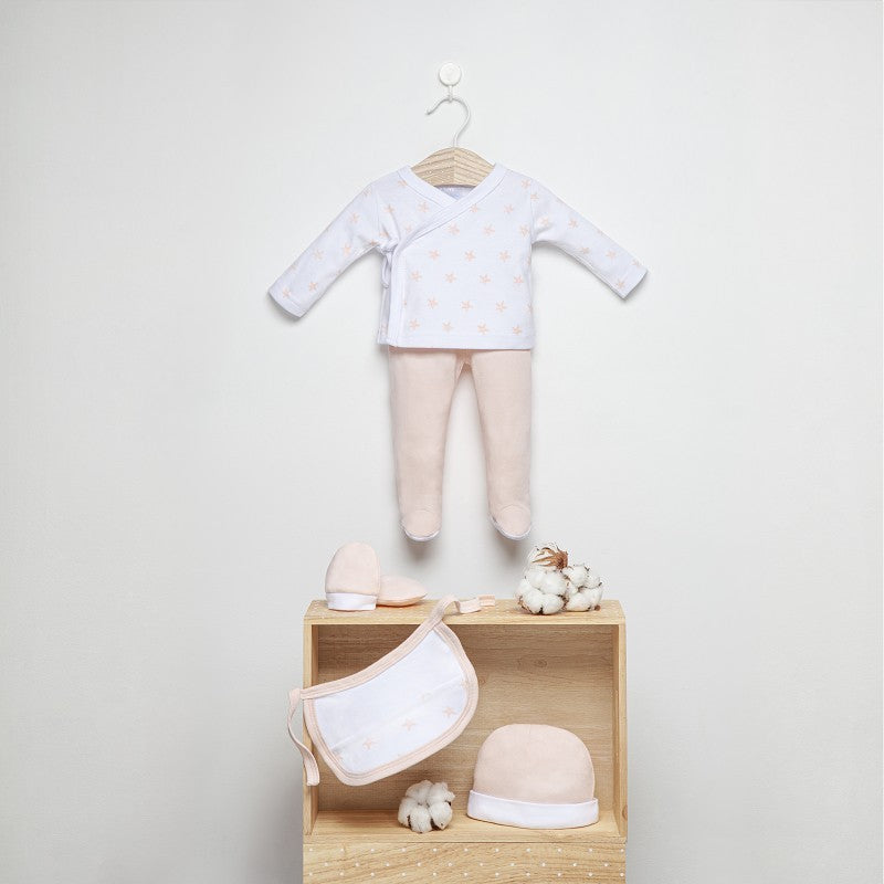 Conjunto de presente 5 peças First Laying Little Stars da Interbaby