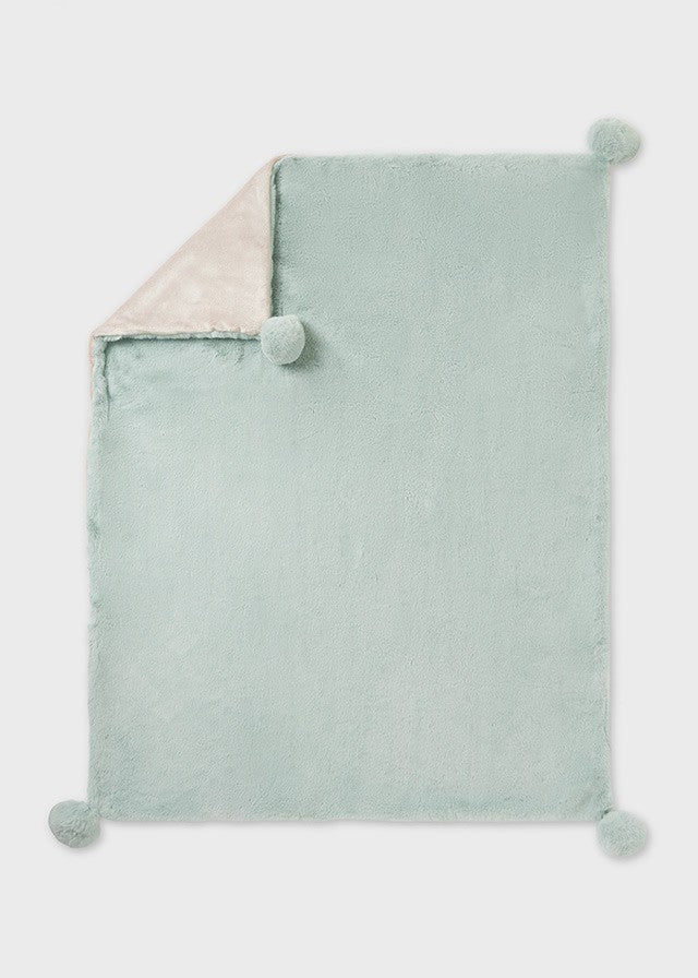 Manta Pelo Pompones de Mayoral