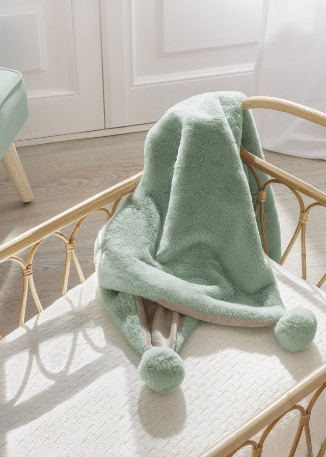 Manta Pelo Pompones de Mayoral