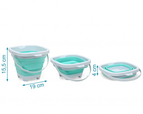 Balde de praia dobrável com acessórios Kiokids