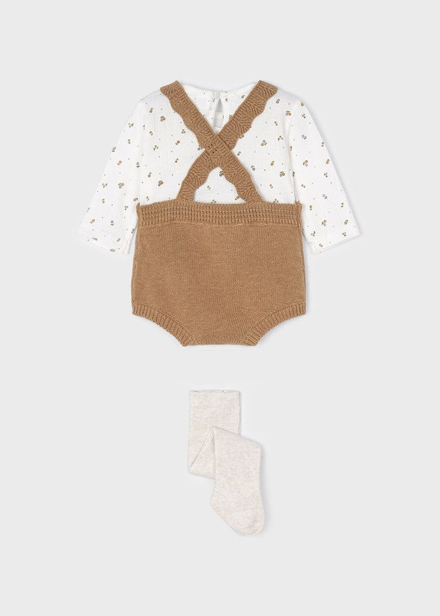 Conjunto peto de tricot para recién nacido ECOFRIENDS de Mayoral