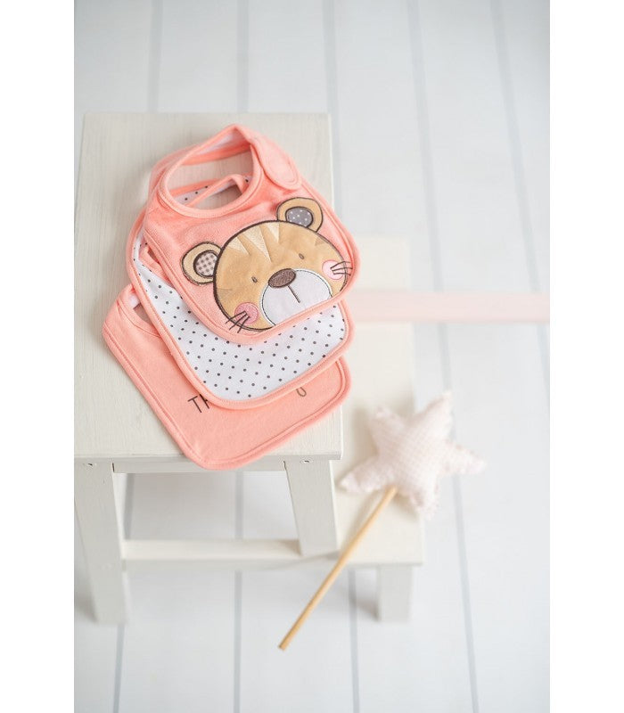 Set 3 Baberos Newborn Tiger de Olmitos