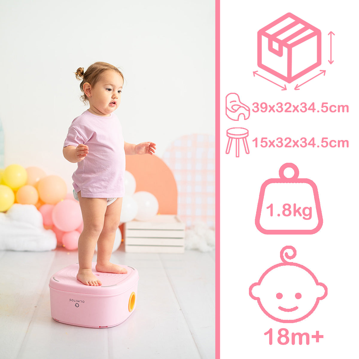 Olmitos - Orinal 3 en 1 infantil DINO de aprendizaje