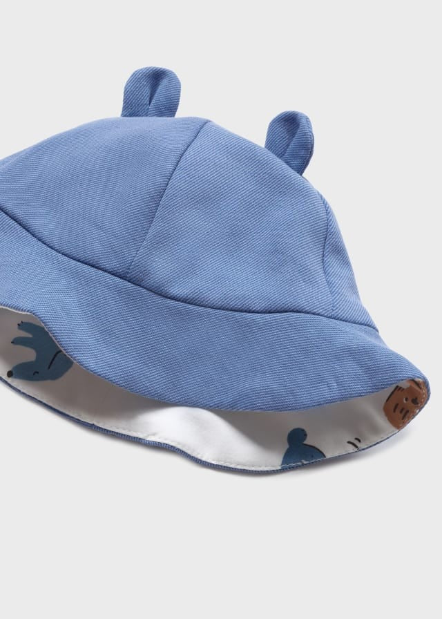 Pelele peto de algodón sostenible con gorro reversible Osito de Mayoral