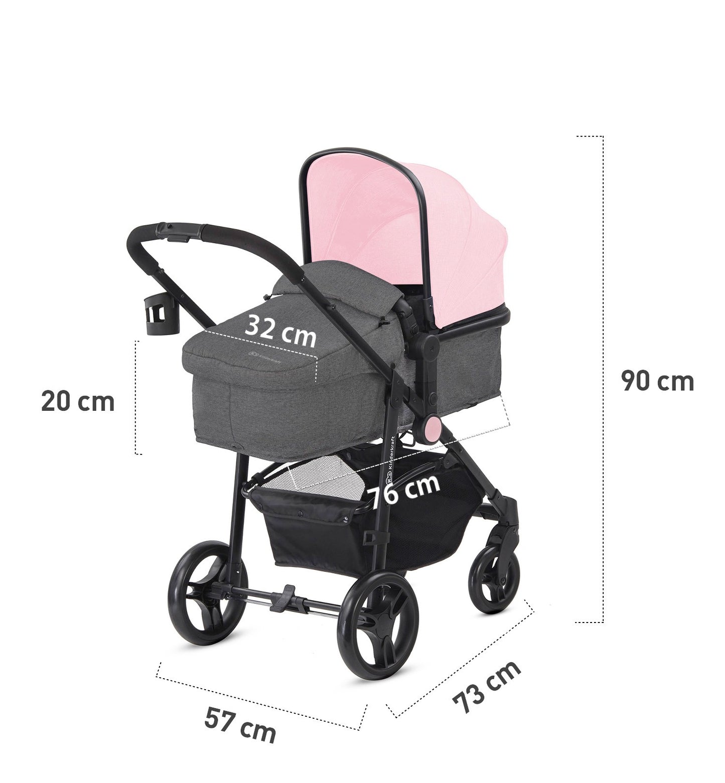 Carrinho de bebê Kinderkraft JULI 3 em 1