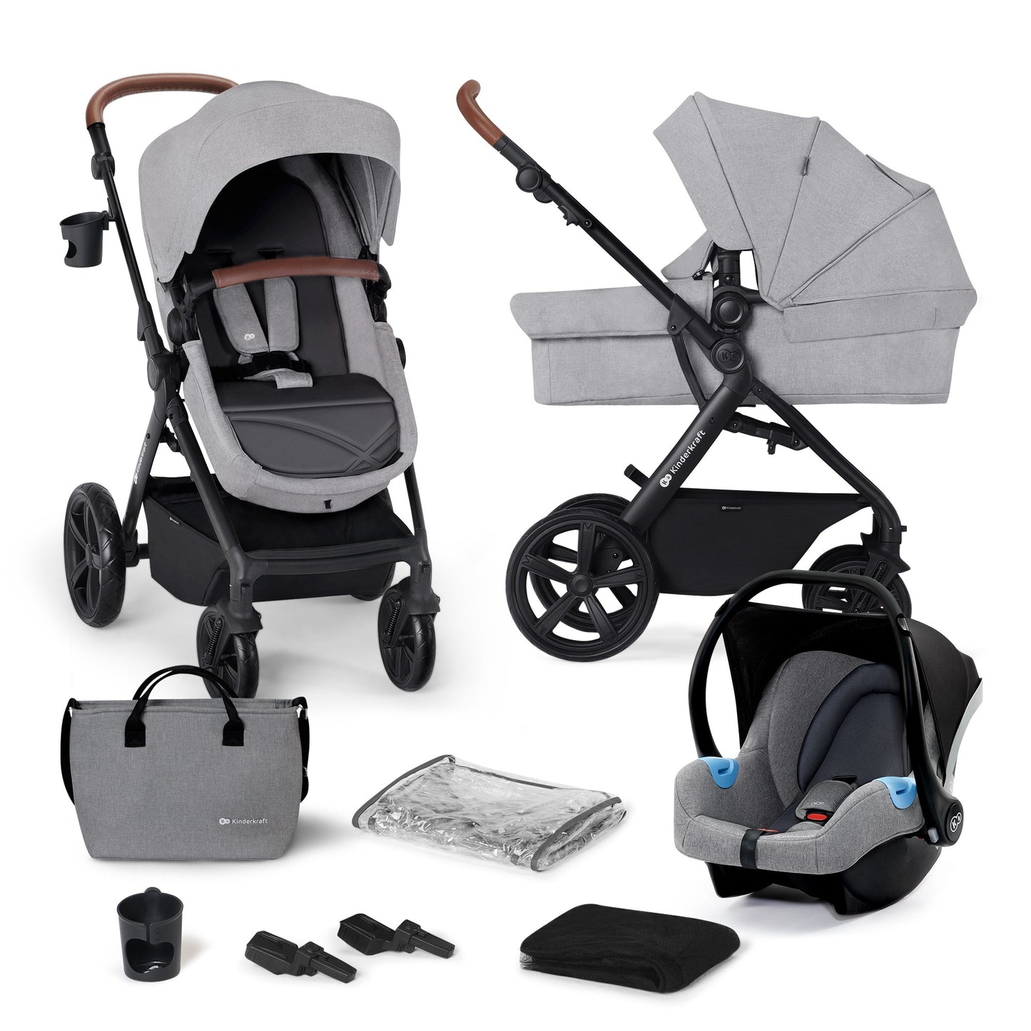 Carrinho multifuncional Kinderkraft A-TOUR 3 em 1