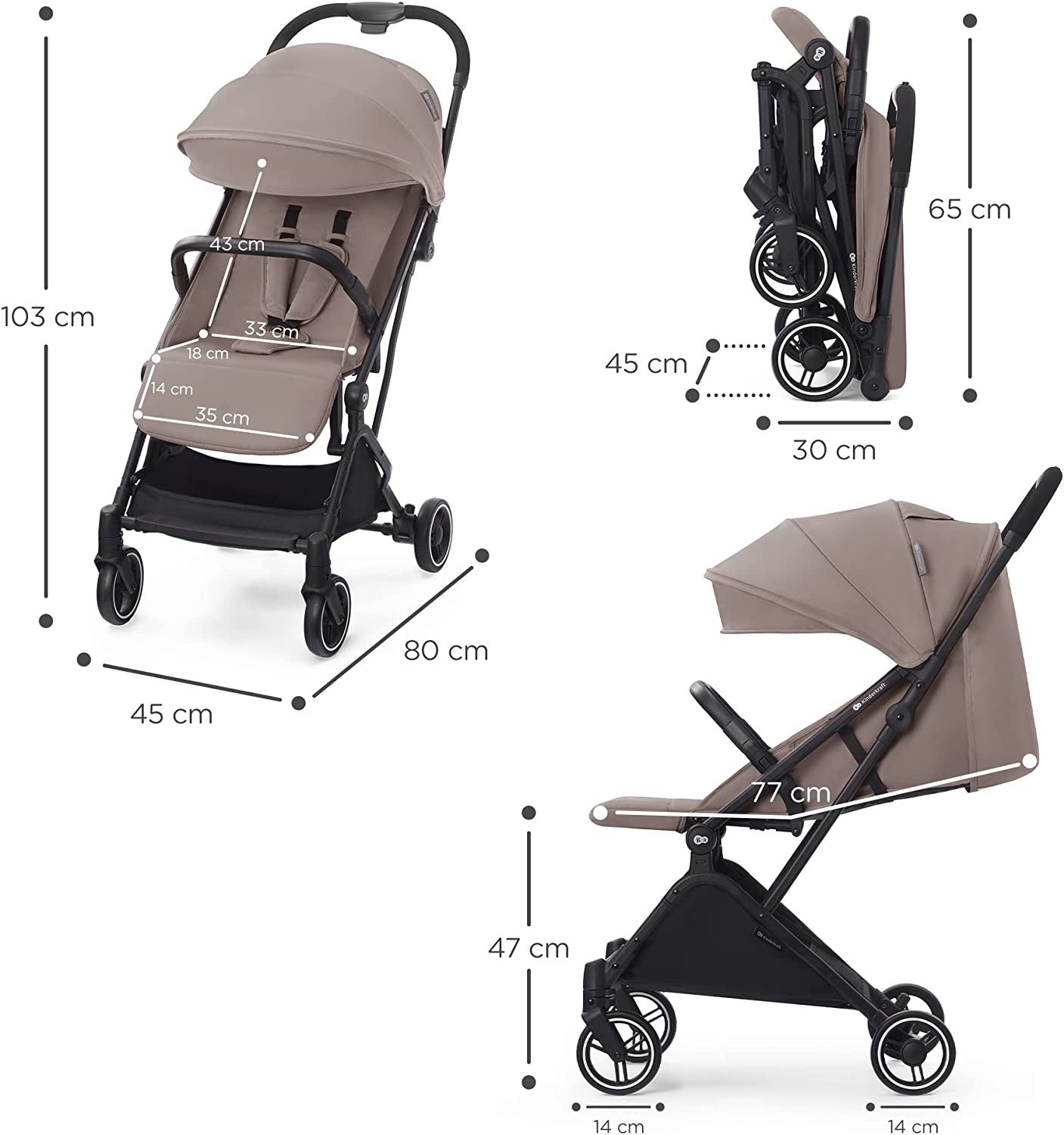 Silla de paseo INDY 2 de Kinderkraft