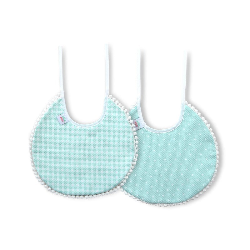 Pack de 2 babadores vichy/bolinhas da Interbaby