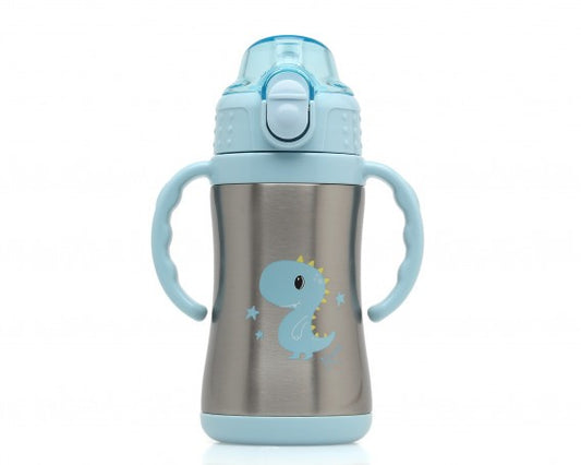 Botella entrenamiento Dino/Conejito 280 ml acero inoxidable Kiokids