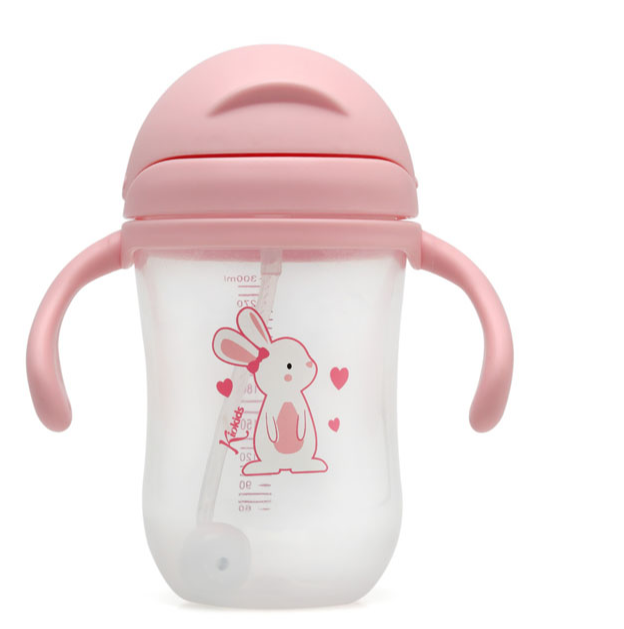 Taza de aprendizaje con asas Dino/Conejito 300 ml de Kiokids