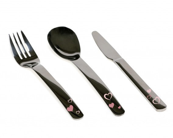 Cubiertos infantiles de acero inoxidable de Kiokids