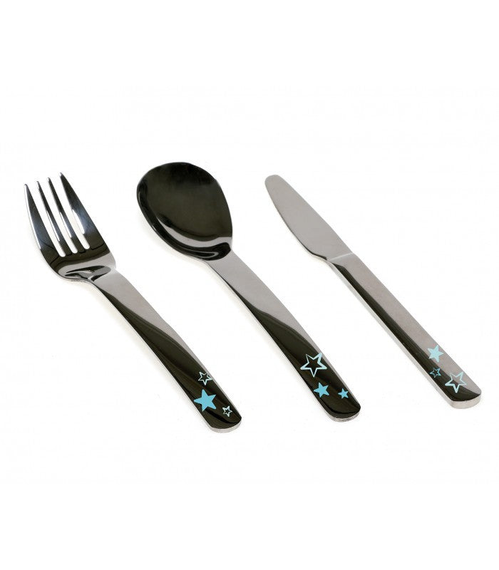 Cubiertos infantiles de acero inoxidable de Kiokids