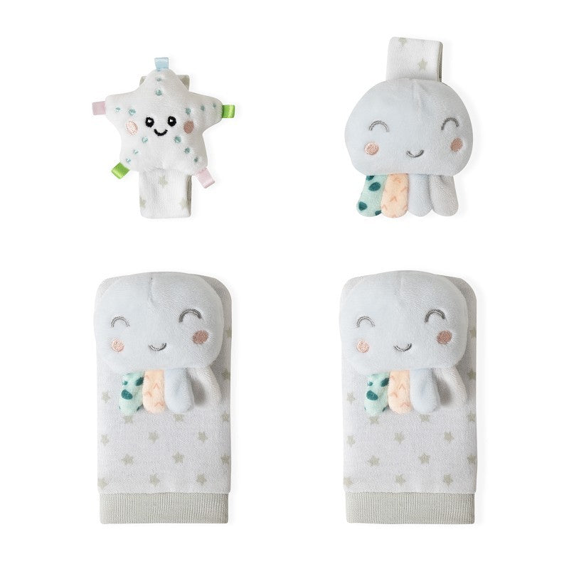 Set sonajeros para manos y pies divertidos animalitos de Interbaby