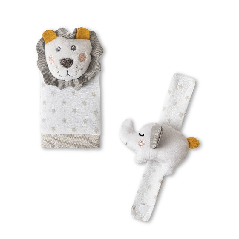 Set sonajeros para manos y pies divertidos animalitos de Interbaby