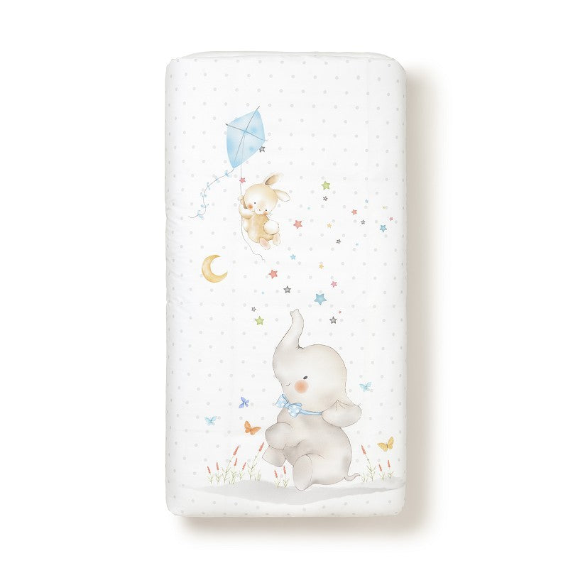 Funda nórdica desenfundable + chichonera Elefante de Interbaby