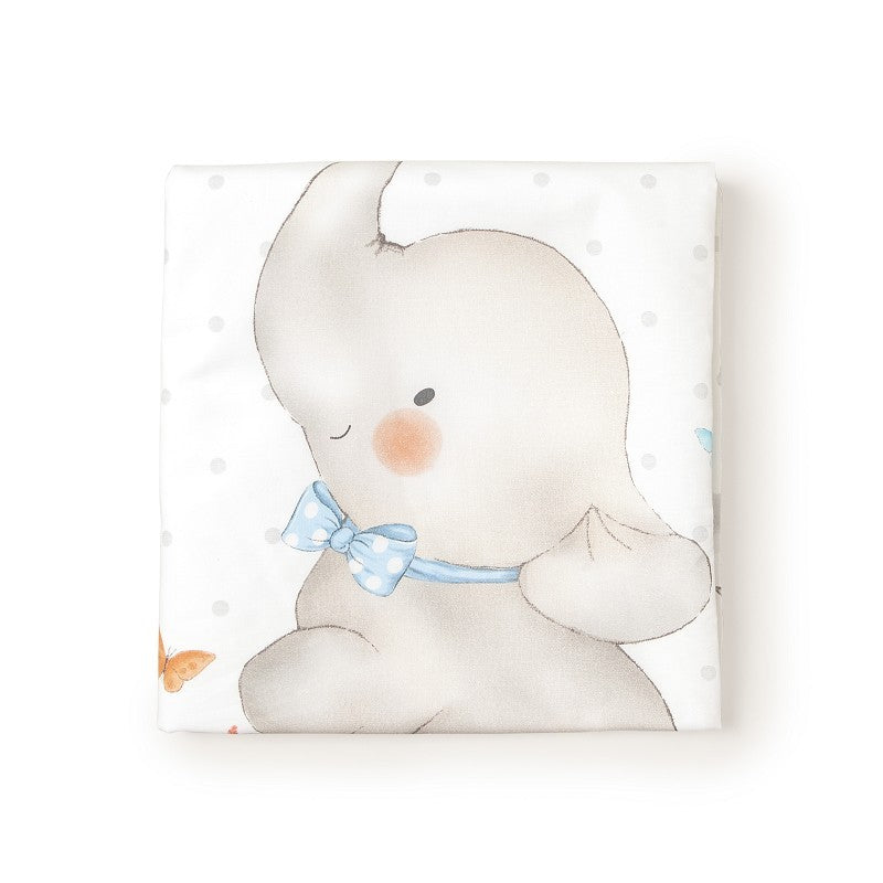 Funda nórdica desenfundable + chichonera Elefante de Interbaby