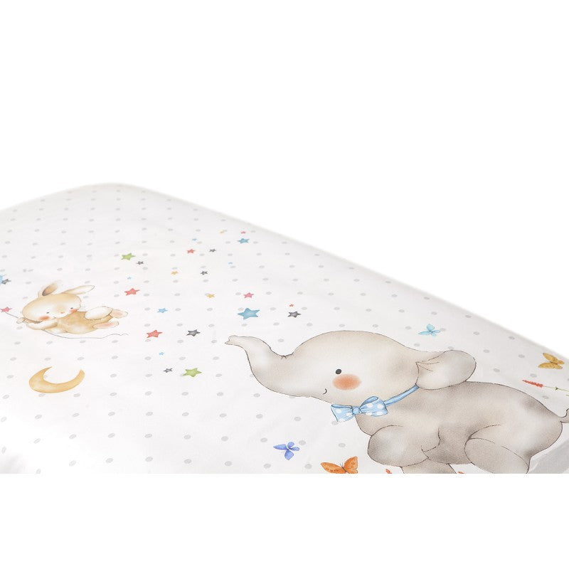 Funda nórdica desenfundable + chichonera Elefante de Interbaby