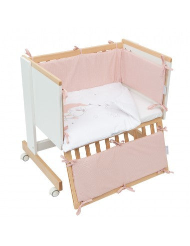 Edredón y Protector Minicuna Luna de Pirulos