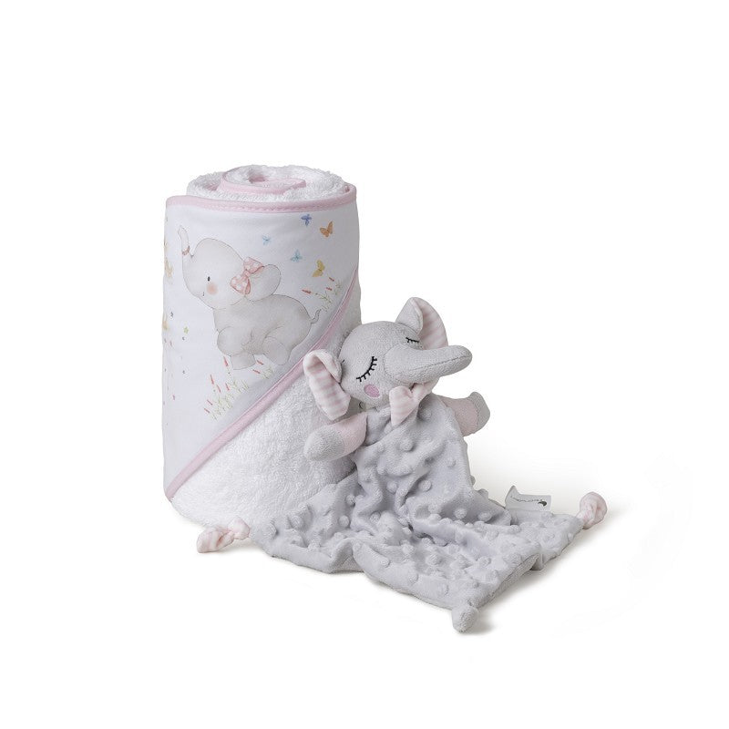 Set Capa de Baño Elefante + Doudou de Interbaby