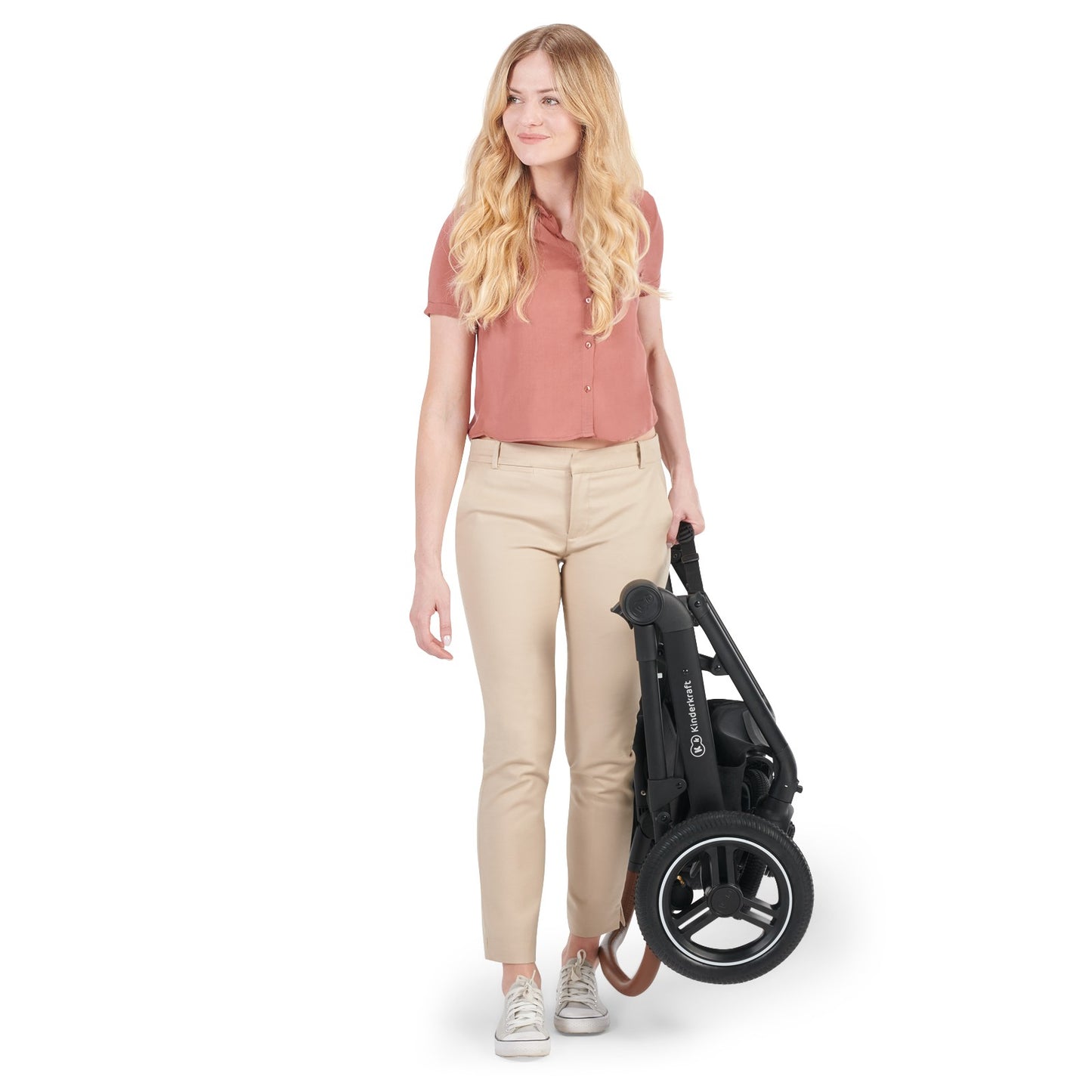 Carrinho de bebê Kinderkraft 3 em 1 B-TOUR com Mink PRO, carrinho desde o nascimento até 22 kg, com cadeirinha