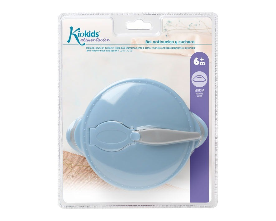 Bol Antivuelco y Cuchara de Kiokids