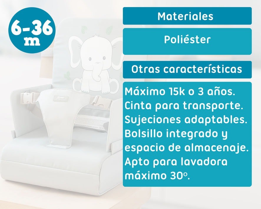 Trona Portátil Elefante de Kiokids