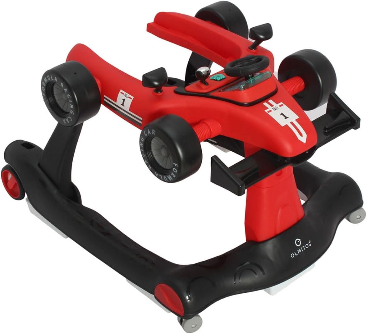 Olmitos - Andador bebé 3 en 1 RACING: Correpasillos y Carrito de Empuje para bebés – a partir de 6 meses para aprendizaje