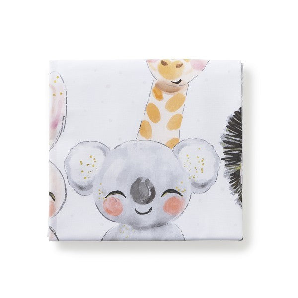 Funda Nórdica Cuna Desenfundable + Chichonera Acuarela de Interbaby