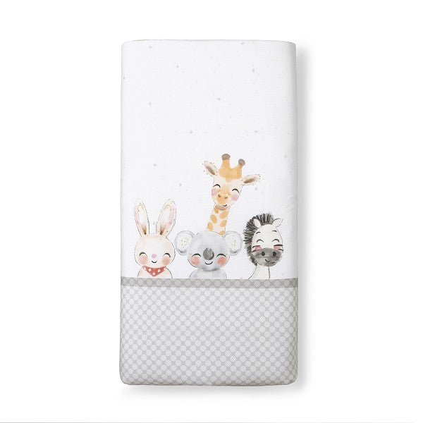 Funda Nórdica Cuna Desenfundable + Chichonera Acuarela de Interbaby