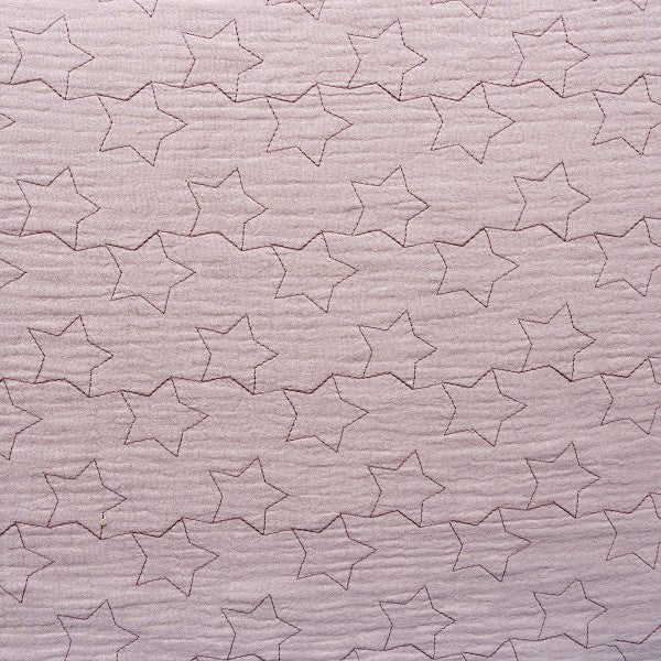 Capa de edredom para berço e protetor + enchimento, modelo Musselina Estrelas da Don Algodón