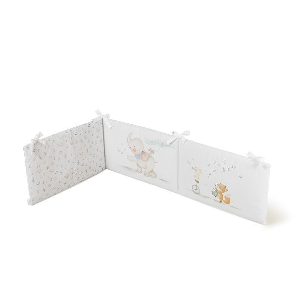 Funda Nórdica Cuna + Almohada + Chichonera + Relleno Modelo Music And Friends de Don Algodón