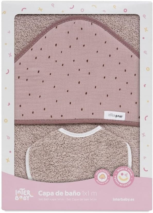 Capa de Baño Muselina Puntos de Interbaby
