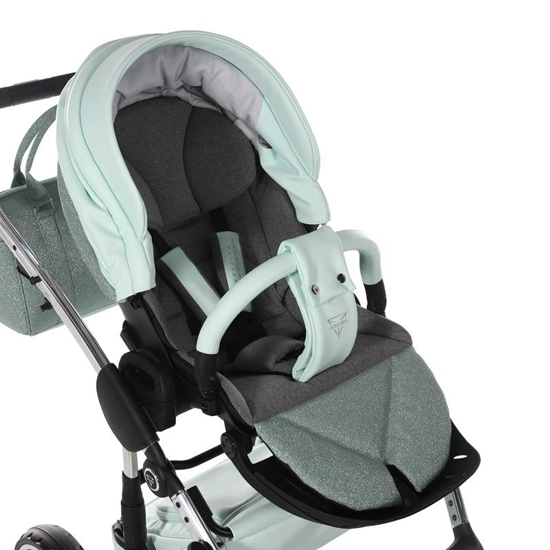 Duo de carrinhos com glitter artesanais da Junama