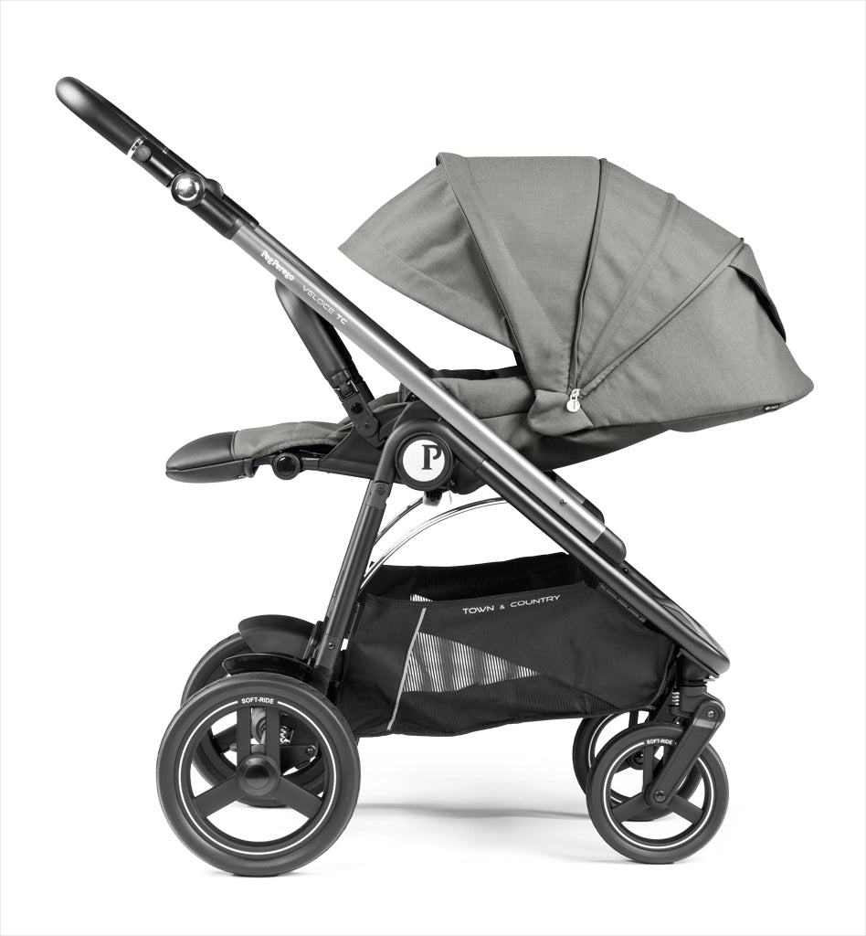 Duo Cochecito Veloce Belvedere con Soporte para Capazo de Peg Perego