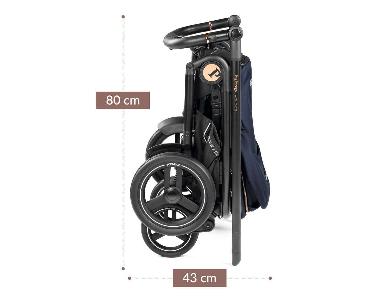 Duo Cochecito Veloce Belvedere con Soporte para Capazo de Peg Perego