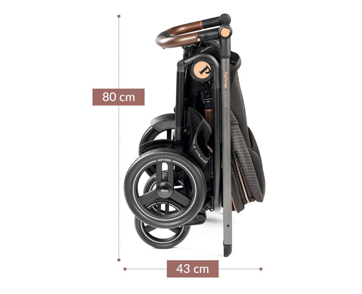 Duo Cochecito Veloce Belvedere con Soporte para Capazo de Peg Perego
