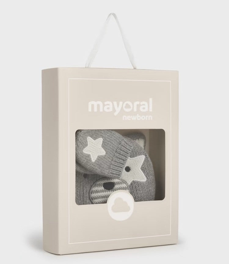 Set gorro y manoplas Better Cotton Osito 9667 Mayoral