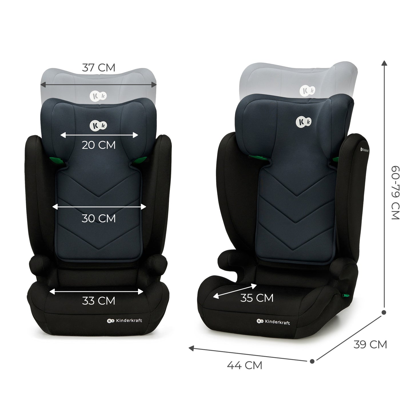 Cadeirinha de carro i-Size I-SPARK (100-150 cm) da Kinderkraft