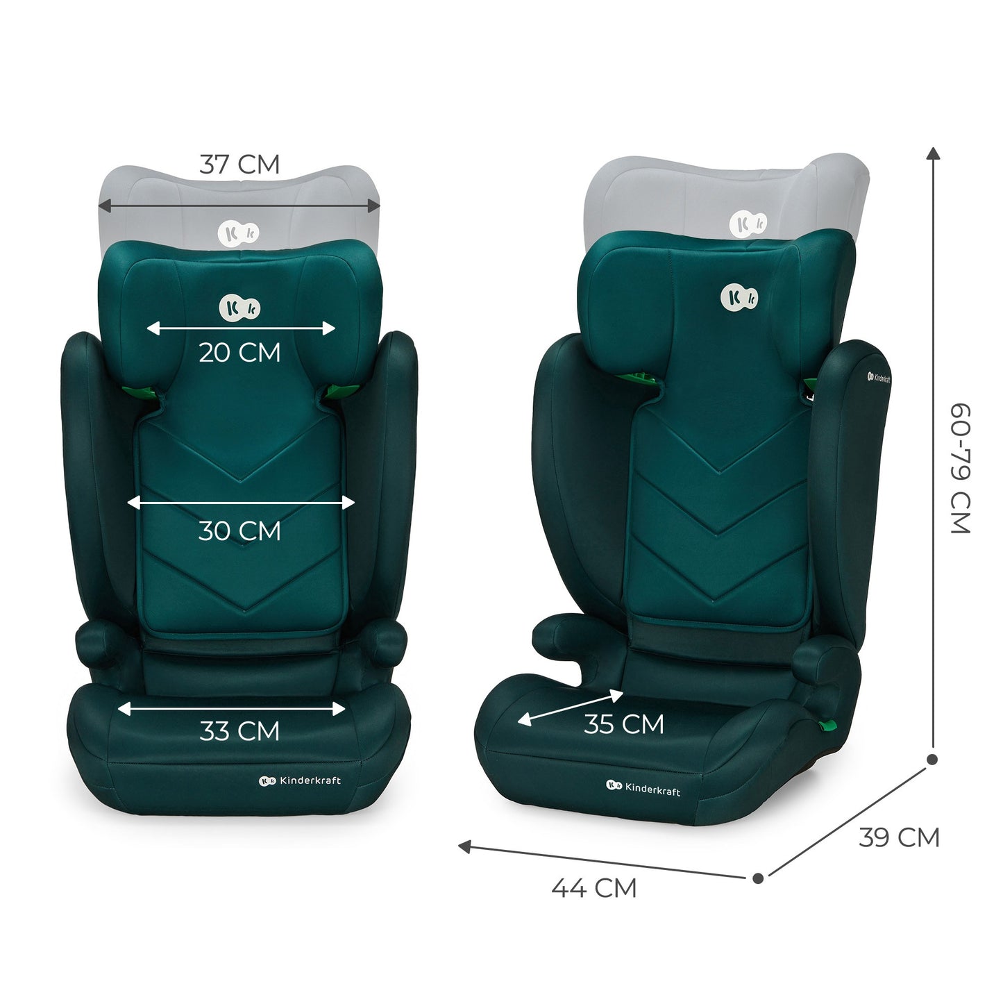 Cadeirinha de carro i-Size I-SPARK (100-150 cm) da Kinderkraft